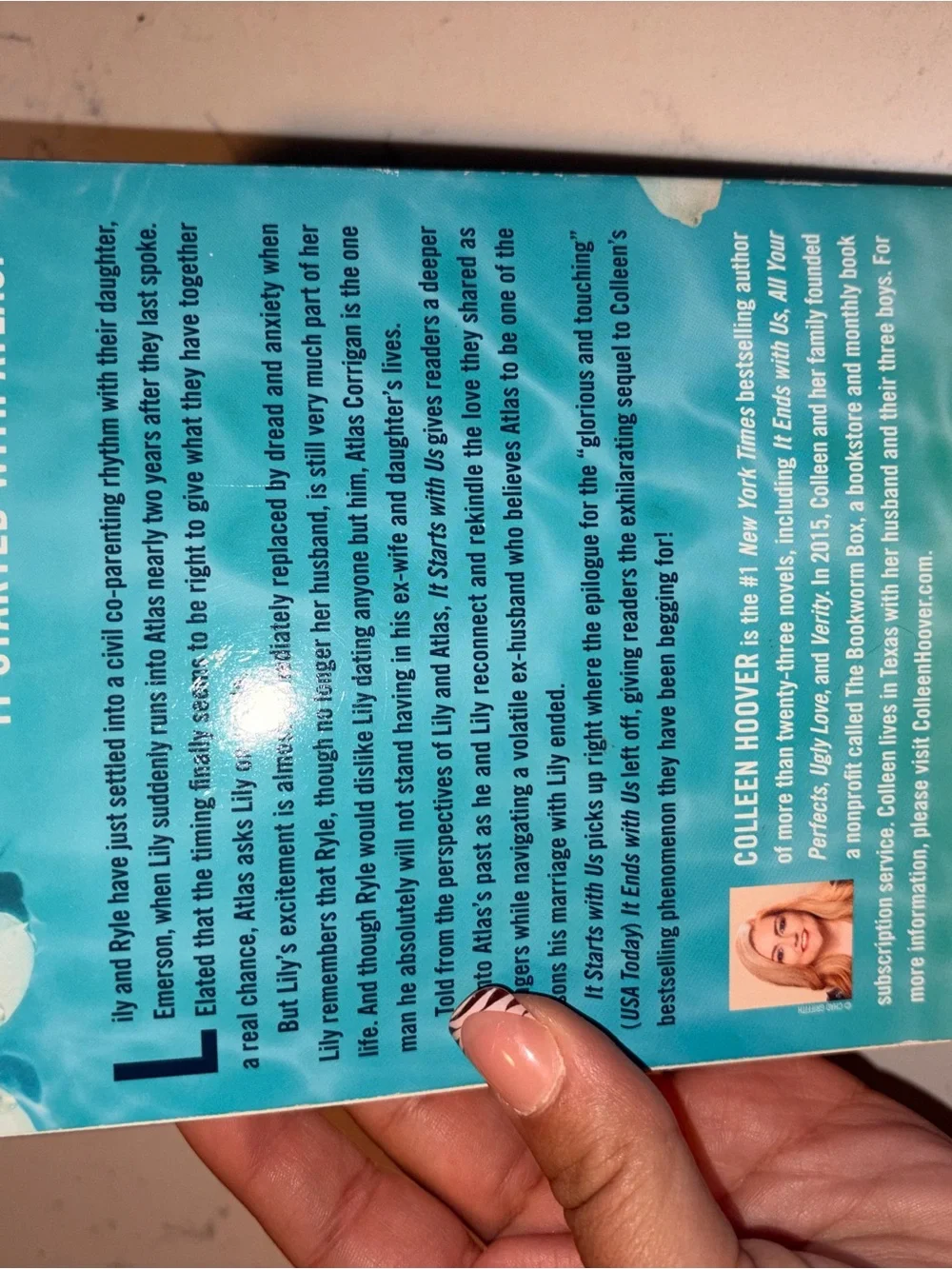 It starts with us Colleen Hoover